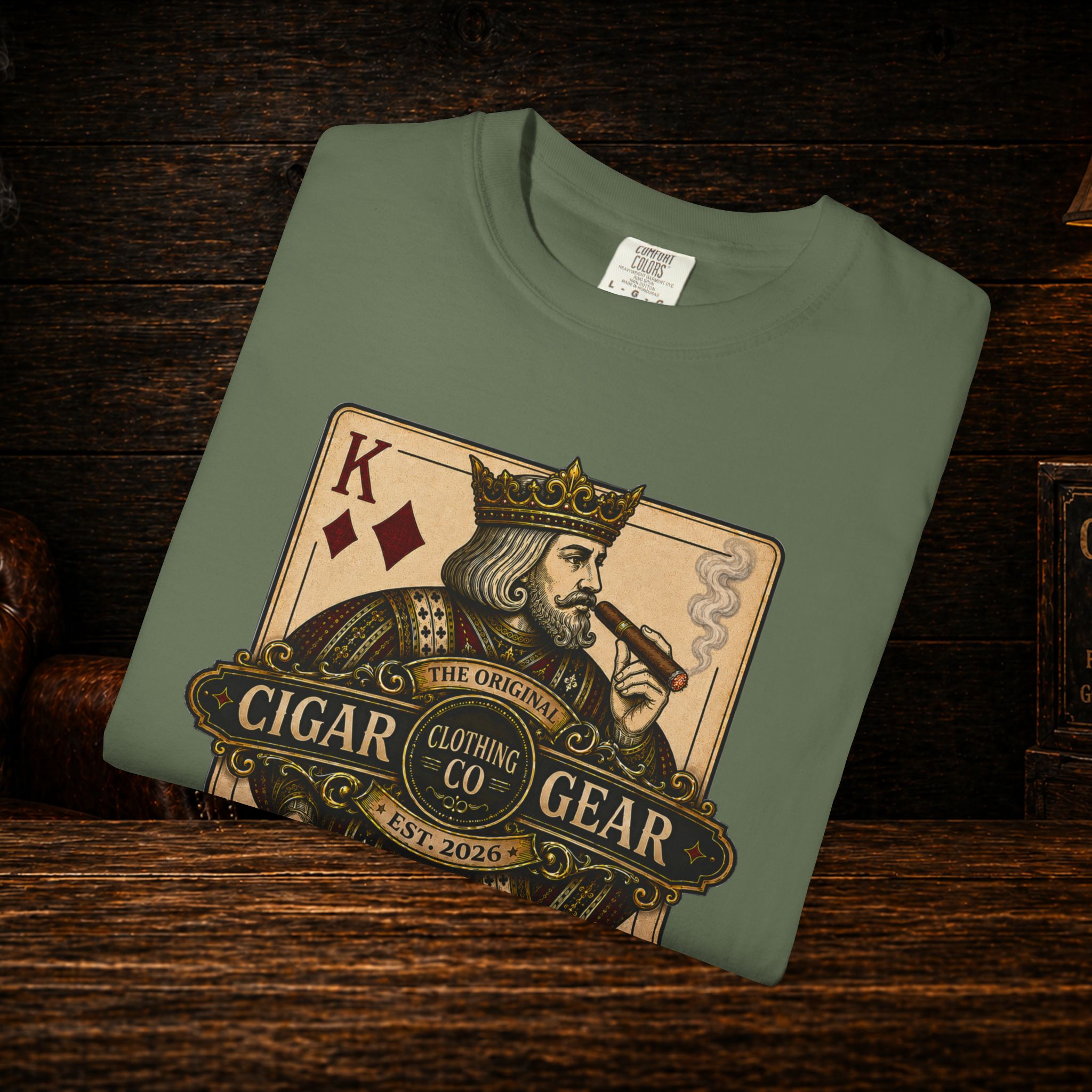 Cigar Gear King of Diamonds Logo T-Shirt | Premium Cigar Lifestyle Apparel