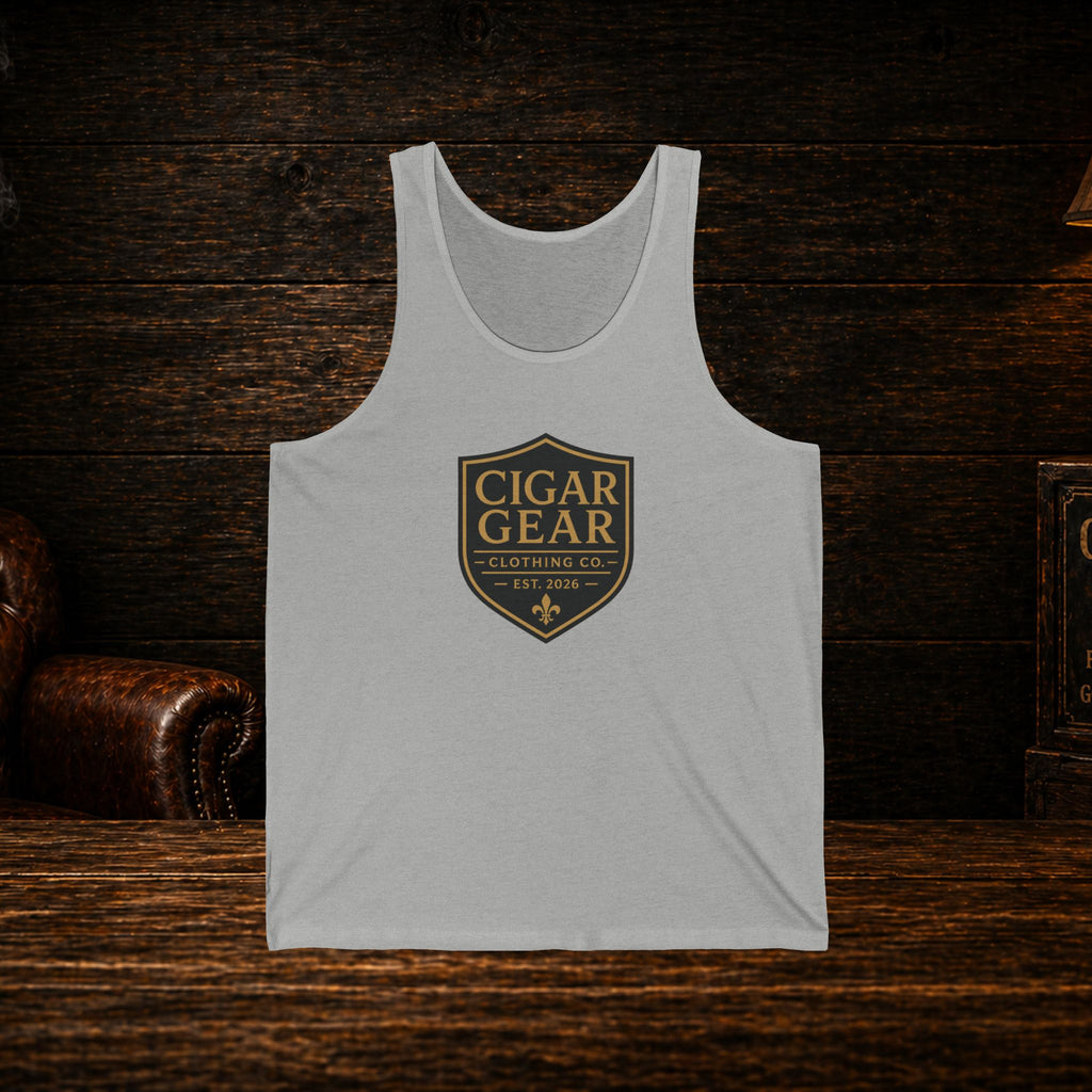 Cigar Gear Retro Badge Premium Tank Top