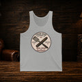 Cigar & BBQ Tank Top — "BBQ + Cigar Happiness" Retro Badge Tank