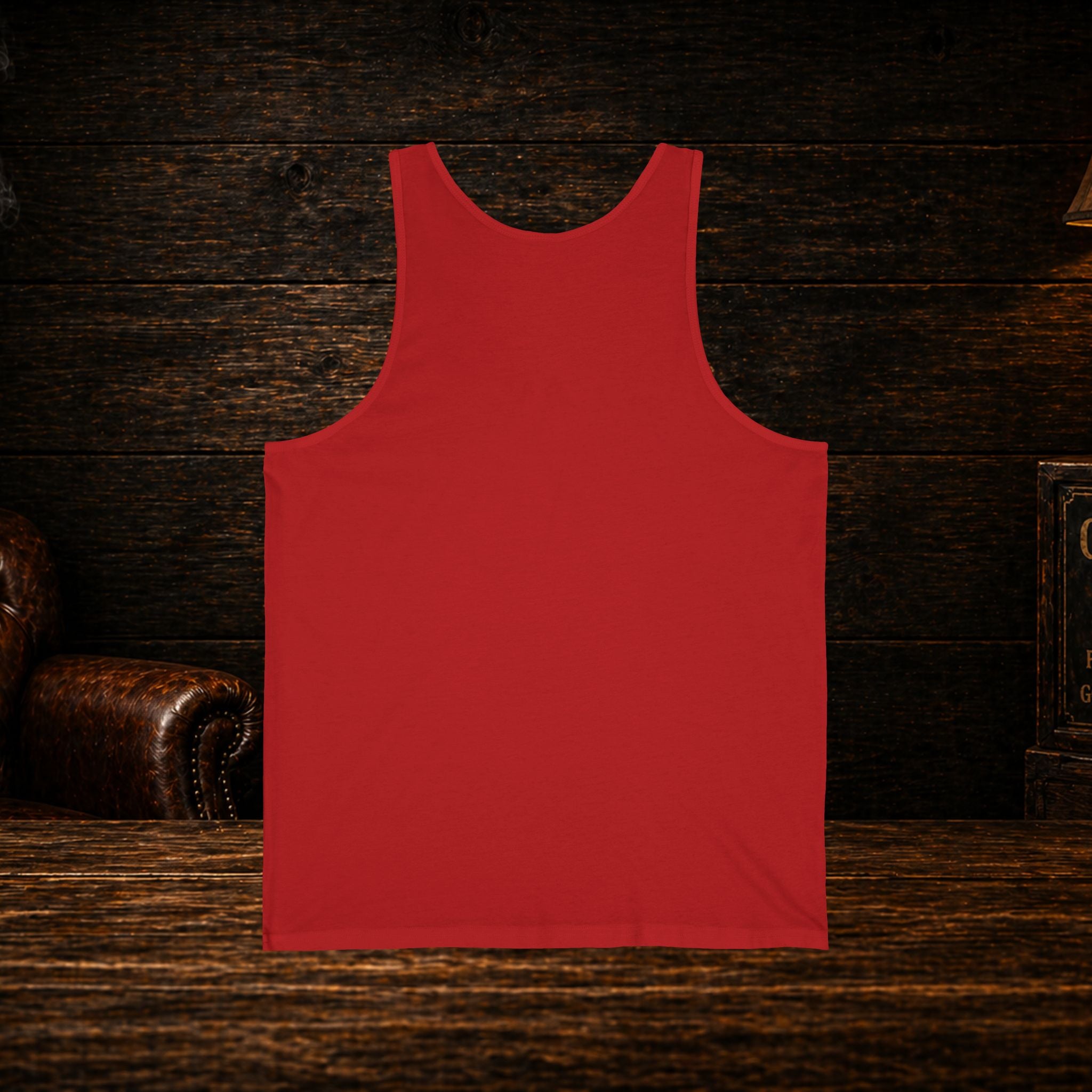 Cigar & BBQ Tank Top — "BBQ + Cigar Happiness" Retro Badge Tank