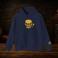 Cigar-Smoking Skull Vintage Hoodie